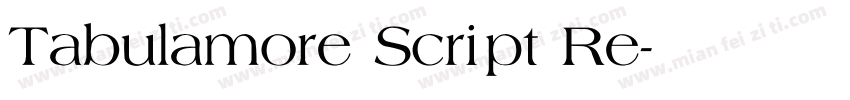 Tabulamore Script Re字体转换